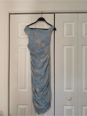 Light blue midi dress